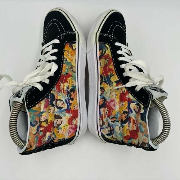 Vans Disney Sk8-Hi Women's 7 High top Princesses Ariel SKATE Shoes Sneakers - Picture 8 of 10